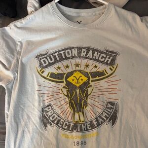 Yellowstone Dutton Ranch Graphic T-Shirt - Grey